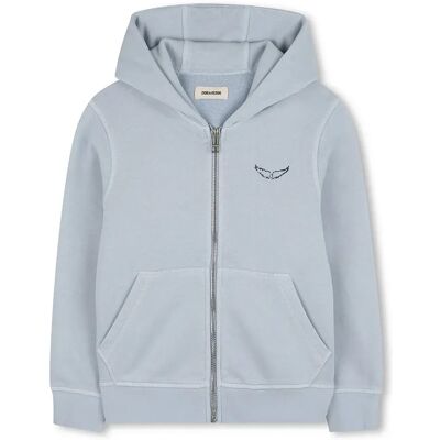 Zadig & Voltaire Sweat à Capuche X60590 Sky Blue 8 Années - Publicité Zadig & Voltaire Sweat à Capuche X60590 Sky Blue 8 Années - Publicité