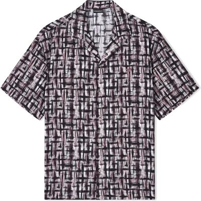 Giorgio Armani Emporio Armani Chemise à Manches Courtes Em000593_af20450 Print Graffiti Mauve L Homme - Publicité Giorgio Armani Emporio Armani Chemise à Manches Courtes Em000593_af20450 Print Graffiti Mauve L Homme - Publicité