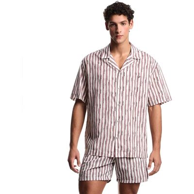 Giorgio Armani Emporio Armani Chemise à Manches Courtes Em000593_af20450 Print Zebra Mauve L Homme - Publicité Giorgio Armani Emporio Armani Chemise à Manches Courtes Em000593_af20450 Print Zebra Mauve L Homme - Publicité