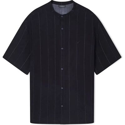 Giorgio Armani Emporio Armani Polo à Manches Courtes Em005144_af20445 Pinstripe Blac-Cream M Homme - Publicité Giorgio Armani Emporio Armani Polo à Manches Courtes Em005144_af20445 Pinstripe Blac-Cream M Homme - Publicité