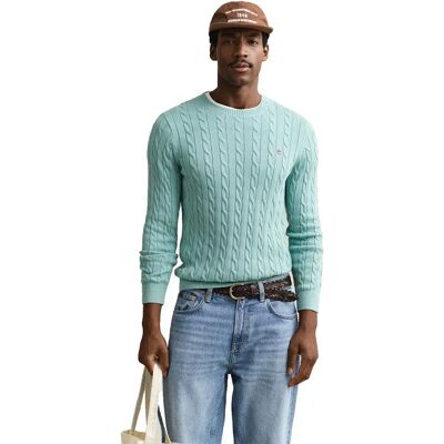 Gant Pull Cable Muted Turquoise 3XL Homme - Publicité Gant Pull Cable Muted Turquoise 3XL Homme - Publicité