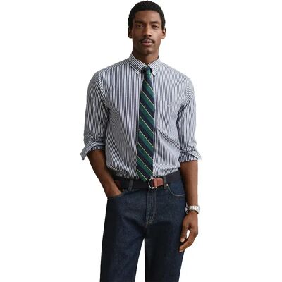 Gant Chemise à Manches Longues Reg Stripe Persian Blue S Homme - Publicité Gant Chemise à Manches Longues Reg Stripe Persian Blue S Homme - Publicité
