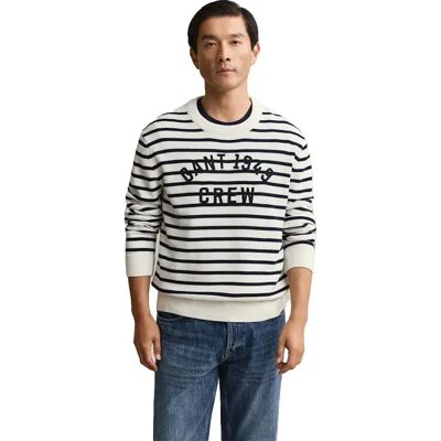 Gant Pull 8040240 Eggshell L Homme - Publicité Gant Pull 8040240 Eggshell L Homme - Publicité