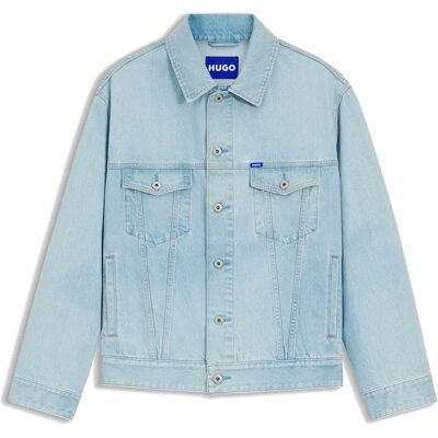 Hugo Veste En Jean Kirkby 10278657 Light Pastel Blue S Homme - Publicité Hugo Veste En Jean Kirkby 10278657 Light Pastel Blue S Homme - Publicité