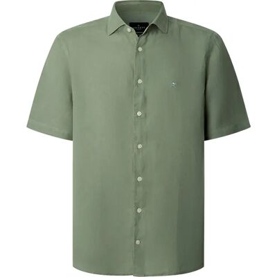 Hackett Chemise à Manches Courtes Gmd Linen Sage Green L Homme - Publicité Hackett Chemise à Manches Courtes Gmd Linen Sage Green L Homme - Publicité