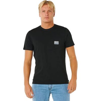 Rip Curl T-shirt à Manches Courtes Streamline Pocket Badge Black L - Publicité Rip Curl T-shirt à Manches Courtes Streamline Pocket Badge Black L - Publicité