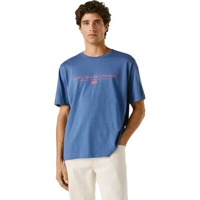 Pepe Jeans T-shirt à Manches Courtes Summer Seasonal Logo Washed Navy Blue L Homme - Publicité Pepe Jeans T-shirt à Manches Courtes Summer Seasonal Logo Washed Navy Blue L Homme - Publicité
