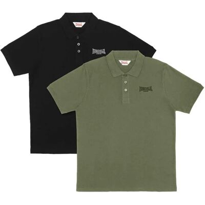 Lonsdale Polo à Manches Courtes Lingholme 2 Unités Black / Olive 3XL Homme - Publicité Lonsdale Polo à Manches Courtes Lingholme 2 Unités Black / Olive 3XL Homme - Publicité