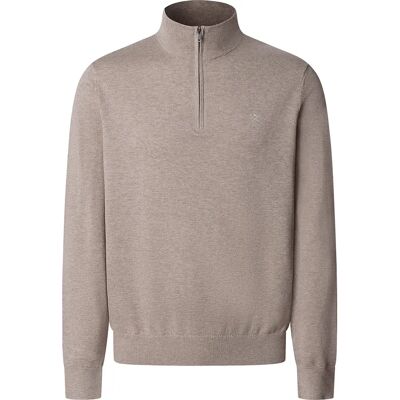 Hackett Pull à Demi-zip Hm7000117 Malt Beige M - Publicité Hackett Pull à Demi-zip Hm7000117 Malt Beige M - Publicité