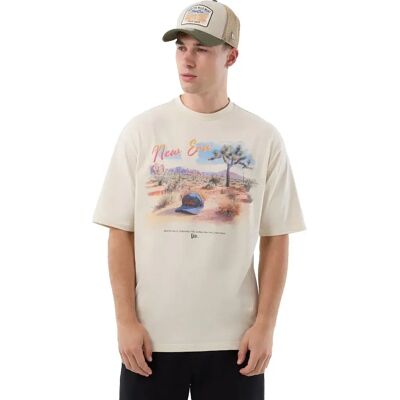 New Era T-shirt à Manches Courtes Beach Graphic Light Beige L Homme - Publicité New Era T-shirt à Manches Courtes Beach Graphic Light Beige L Homme - Publicité