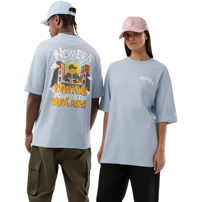 New Era T-shirt à Manches Courtes Fun Graphic Pastel Blue L Homme - Publicité New Era T-shirt à Manches Courtes Fun Graphic Pastel Blue L Homme - Publicité