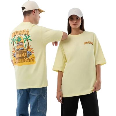 New Era T-shirt à Manches Courtes Fun Graphic Pastel Yellow S Homme - Publicité New Era T-shirt à Manches Courtes Fun Graphic Pastel Yellow S Homme - Publicité