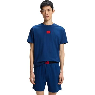 Hugo Pyjama à Manches Courtes Galaxy 10253443 Medium Blue L Homme - Publicité Hugo Pyjama à Manches Courtes Galaxy 10253443 Medium Blue L Homme - Publicité