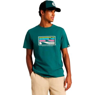 Protest T-shirt à Manches Courtes Hanwell Dark Teal XS Homme - Publicité Protest T-shirt à Manches Courtes Hanwell Dark Teal XS Homme - Publicité