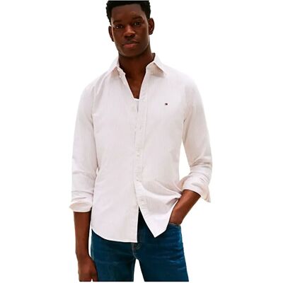 Tommy Hilfiger Chemise à Manches Longues Mw0mw36238 Oxford Safari Canvas / White L Homme - Publicité Tommy Hilfiger Chemise à Manches Longues Mw0mw36238 Oxford Safari Canvas / White L Homme - Publicité