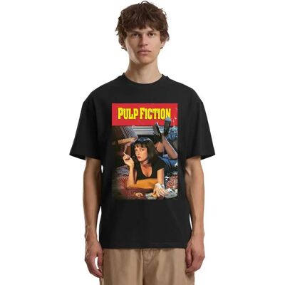 Merchcode T-shirt à Manches Courtes Pulp Fiction Clean Oversized Black M - Publicité Merchcode T-shirt à Manches Courtes Pulp Fiction Clean Oversized Black M - Publicité