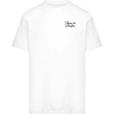 Mister Tee T-shirt à Manches Courtes Flowers For Strangers Heavy Oversized White 4XL Homme - Publicité Mister Tee T-shirt à Manches Courtes Flowers For Strangers Heavy Oversized White 4XL Homme - Publicité