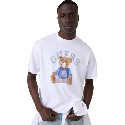 Guess T-shirt à Manches Courtes Bear Pure White L Homme - Publicité Guess T-shirt à Manches Courtes Bear Pure White L Homme - Publicité