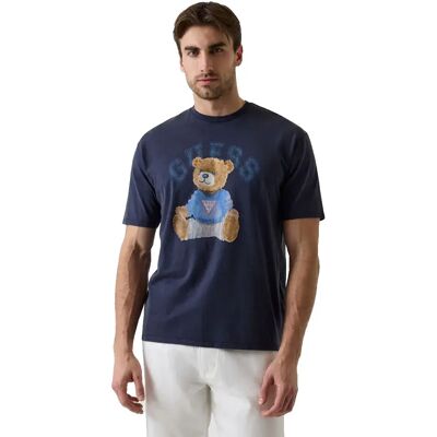 Guess T-shirt à Manches Courtes Bear Smart Blue Multicolor S Homme - Publicité Guess T-shirt à Manches Courtes Bear Smart Blue Multicolor S Homme - Publicité