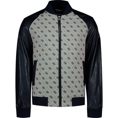 Guess Blouson Bomber M6yl13w2804 Blue 4G Logo Combo M - Publicité Guess Blouson Bomber M6yl13w2804 Blue 4G Logo Combo M - Publicité