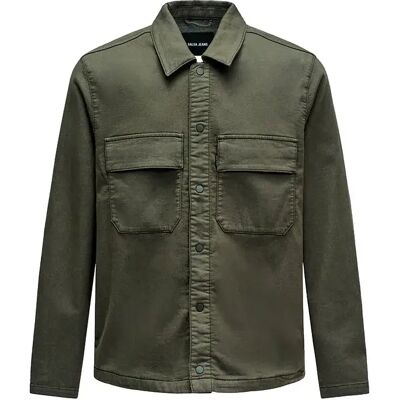Salsa Jeans Chemise Surchemise 21011617 Dark Green L Homme - Publicité Salsa Jeans Chemise Surchemise 21011617 Dark Green L Homme - Publicité