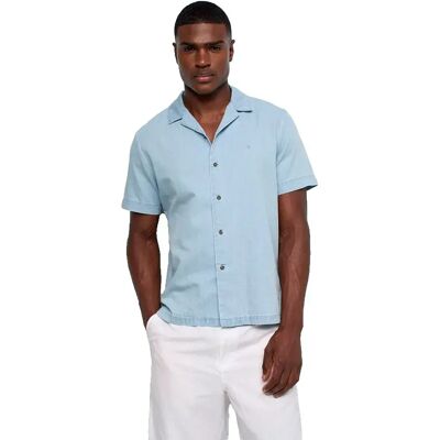 Salsa Jeans Chemise à Manches Courtes 21011745 Ice Bleach L Homme - Publicité Salsa Jeans Chemise à Manches Courtes 21011745 Ice Bleach L Homme - Publicité