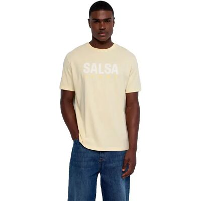 Salsa Jeans T-shirt à Manches Courtes 21012263 Light Yellow L Homme - Publicité Salsa Jeans T-shirt à Manches Courtes 21012263 Light Yellow L Homme - Publicité