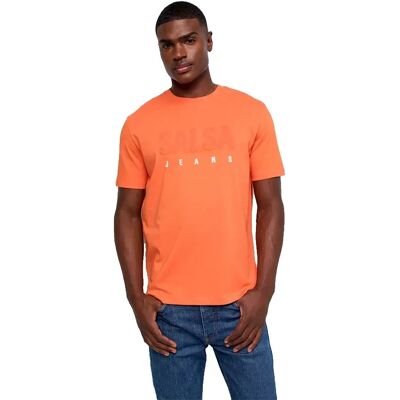 Salsa Jeans T-shirt à Manches Courtes 21012263 Medium Orange L Homme - Publicité Salsa Jeans T-shirt à Manches Courtes 21012263 Medium Orange L Homme - Publicité
