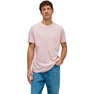 Salsa Jeans T-shirt à Manches Courtes 21011479 Pink L Homme - Publicité Salsa Jeans T-shirt à Manches Courtes 21011479 Pink L Homme - Publicité