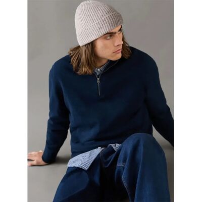 Pepe Jeans Pull à Demi-zip Andre Dulwich Blue L - Publicité Pepe Jeans Pull à Demi-zip Andre Dulwich Blue L - Publicité