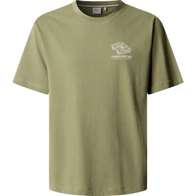 Pepe Jeans T-shirt à Manches Courtes Cooper Washed Army Green L Homme - Publicité Pepe Jeans T-shirt à Manches Courtes Cooper Washed Army Green L Homme - Publicité