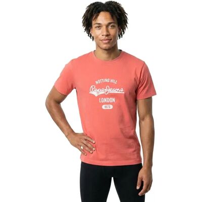 Pepe Jeans T-shirt à Manches Courtes Jimmy Cinnabar Red L Homme - Publicité Pepe Jeans T-shirt à Manches Courtes Jimmy Cinnabar Red L Homme - Publicité