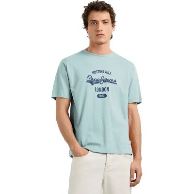 Pepe Jeans T-shirt à Manches Courtes Jimmy Dark Acqua Blue L Homme - Publicité Pepe Jeans T-shirt à Manches Courtes Jimmy Dark Acqua Blue L Homme - Publicité