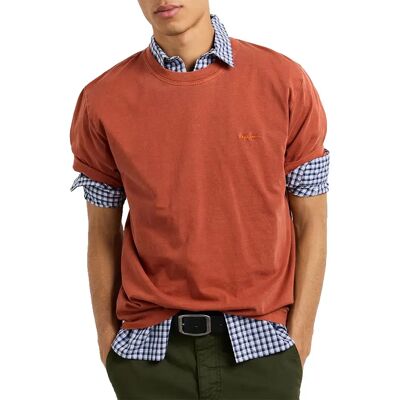 Pepe Jeans T-shirt à Manches Courtes Portobello Dk Rust Orange L Homme - Publicité Pepe Jeans T-shirt à Manches Courtes Portobello Dk Rust Orange L Homme - Publicité
