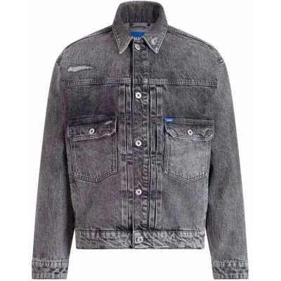 Hugo Veste En Jean Nial 10281217 Blue Medium Grey 3XL - Publicité Hugo Veste En Jean Nial 10281217 Blue Medium Grey 3XL - Publicité