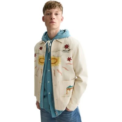 Scotch & Soda Chemise Surchemise 183637 Eggnog L Homme - Publicité Scotch & Soda Chemise Surchemise 183637 Eggnog L Homme - Publicité
