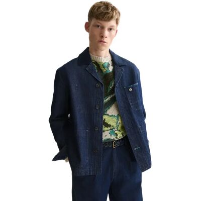 Scotch & Soda Chemise Surchemise 183720 Washed Indigo L Homme - Publicité Scotch & Soda Chemise Surchemise 183720 Washed Indigo L Homme - Publicité