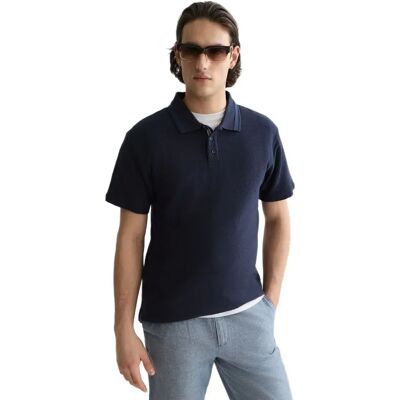 Scotch & Soda Polo à Manches Courtes 184299 Relaxed Fit Sky Captain L Homme - Publicité Scotch & Soda Polo à Manches Courtes 184299 Relaxed Fit Sky Captain L Homme - Publicité