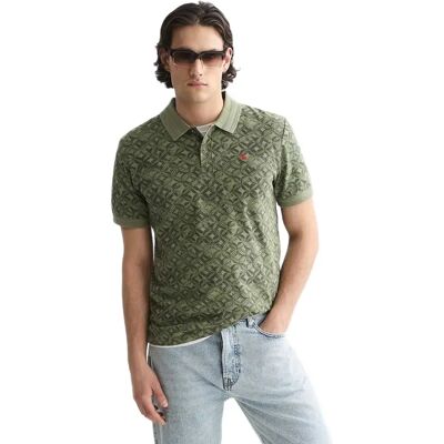Scotch & Soda Polo à Manches Courtes 184683 Regular Fit Tiles Flower Olive Night L Homme - Publicité Scotch & Soda Polo à Manches Courtes 184683 Regular Fit Tiles Flower Olive Night L Homme - Publicité