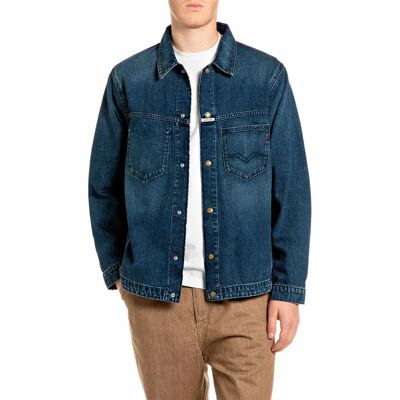 Replay Veste M13m7.000.12824a Medium Blue M - Publicité Replay Veste M13m7.000.12824a Medium Blue M - Publicité