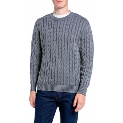 Replay Pull Uk00ax.000.72229g Anthracite L - Publicité Replay Pull Uk00ax.000.72229g Anthracite L - Publicité