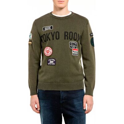 Replay Pull Uk00b2.000.72229g Ivy Green L - Publicité Replay Pull Uk00b2.000.72229g Ivy Green L - Publicité