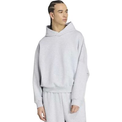 Adidas Sweat à Capuche Soft Lux Light Grey Heather S Homme - Publicité Adidas Sweat à Capuche Soft Lux Light Grey Heather S Homme - Publicité