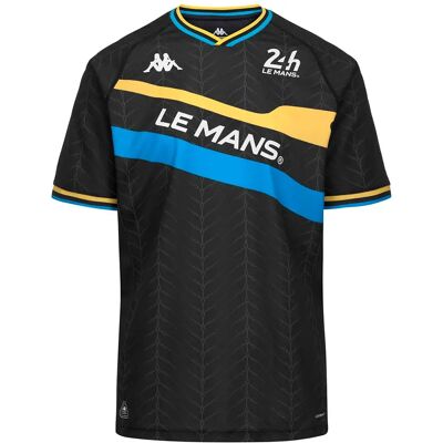 Kappa T-shirt à Manches Courtes 2024 24h Le Mans Black / Blue Turkis / Yellow Bumblebee 3XL Homme - Publicité Kappa T-shirt à Manches Courtes 2024 24h Le Mans Black / Blue Turkis / Yellow Bumblebee 3XL Homme - Publicité