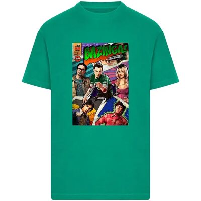 Merchcode T-shirt à Manches Courtes The Big Bang Theory Bazinga Magazine Cover Forest Green 4XL - Publicité Merchcode T-shirt à Manches Courtes The Big Bang Theory Bazinga Magazine Cover Forest Green 4XL - Publicité