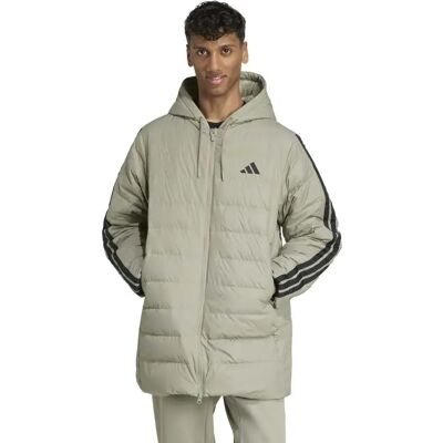 Adidas Parka Essentials Climawarm 3 Stripes Light Down Silver Pebble M - Publicité Adidas Parka Essentials Climawarm 3 Stripes Light Down Silver Pebble M - Publicité