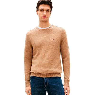 Tommy Hilfiger Pull Mw0mw36535 Safari Canvas Heather L Homme - Publicité Tommy Hilfiger Pull Mw0mw36535 Safari Canvas Heather L Homme - Publicité