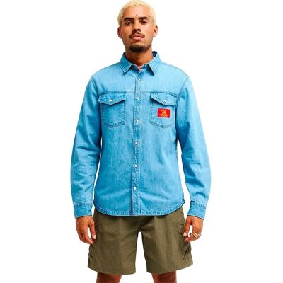 Quiksilver Chemise à Manches Longues Bom Marley Uprising Stone Indigo M Homme - Publicité Quiksilver Chemise à Manches Longues Bom Marley Uprising Stone Indigo M Homme - Publicité