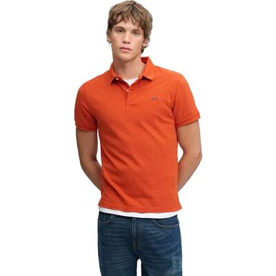 Superdry Polo à Manches Courtes Classic Pique Denim Co Rust Orange 3XL Homme - Publicité Superdry Polo à Manches Courtes Classic Pique Denim Co Rust Orange 3XL Homme - Publicité