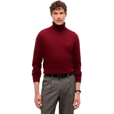 Tommy Hilfiger Pull à Col Roulé Mw0mw28048 Cashmere Foulard Burgundy S - Publicité Tommy Hilfiger Pull à Col Roulé Mw0mw28048 Cashmere Foulard Burgundy S - Publicité